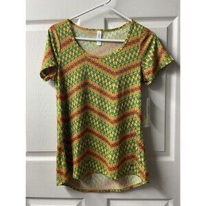 NWT Lularoe Kermit the Frog Short Sleeved T shirt Womens Size XS All Over Print